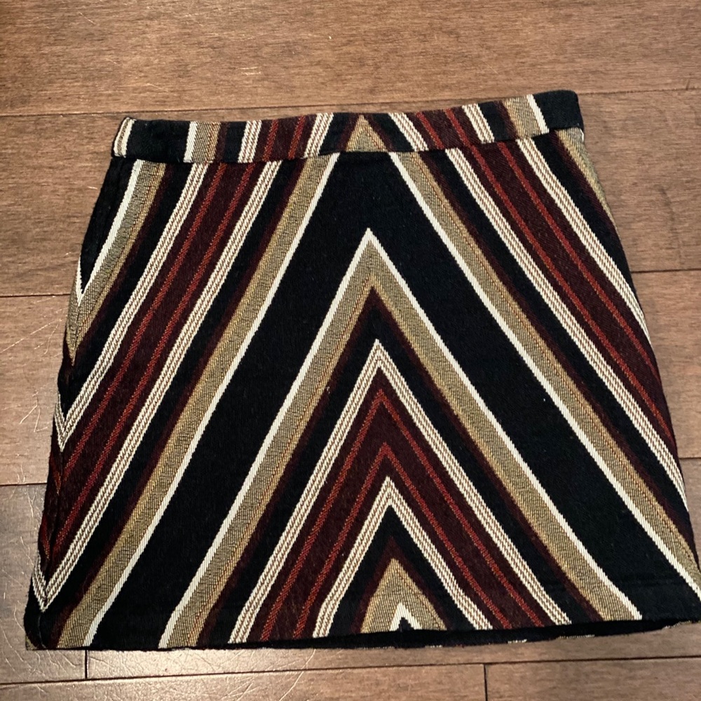 Topshop striped mini skirt
